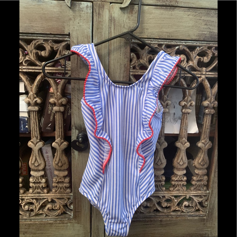 Cat And Jack Girls One Piece Bathing Suit Size 7/8
